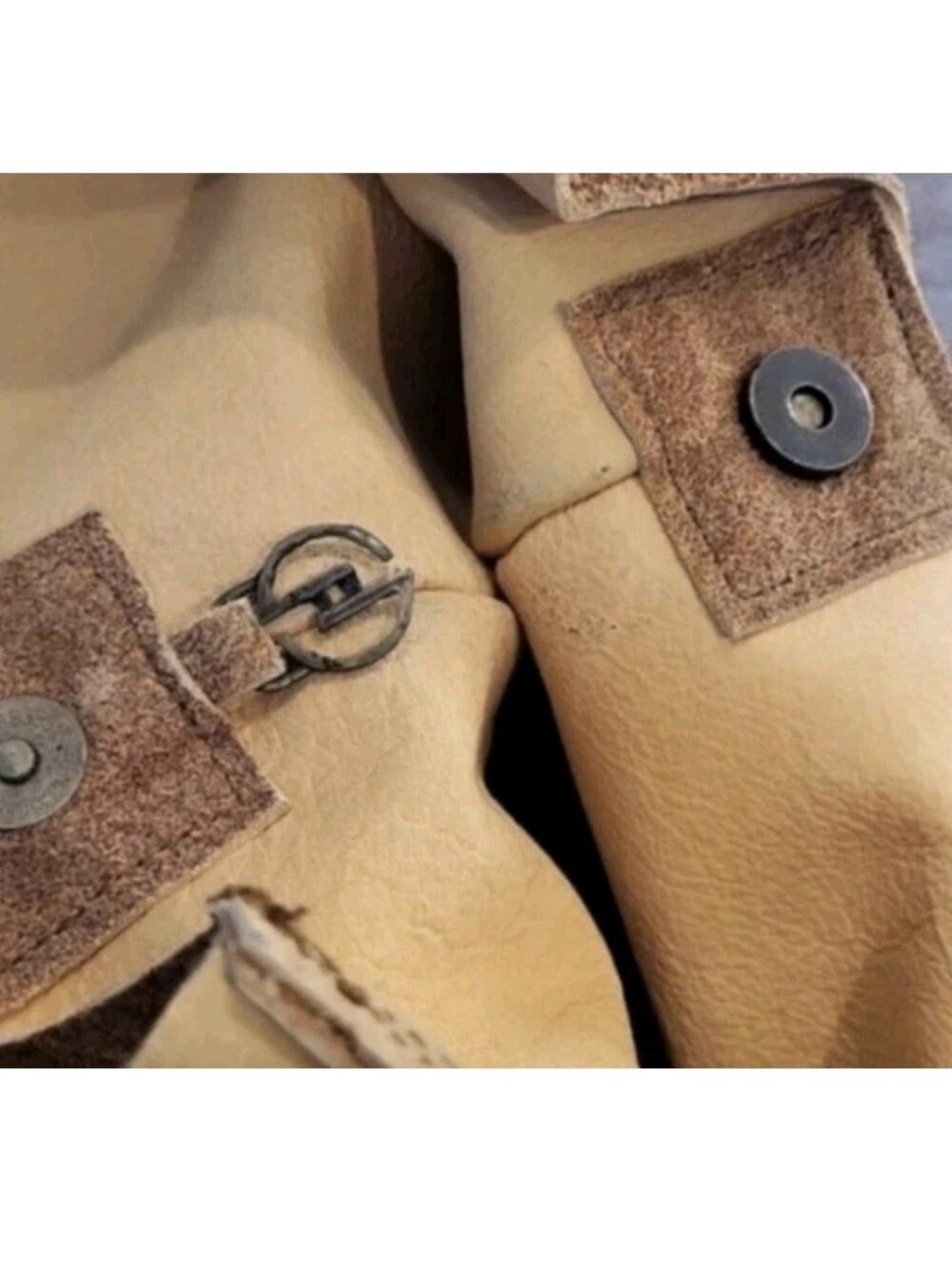 Genuine Leather Artisan Handcrafted Shoulder Crossbody Bag Sack, Made in Spain - Picture 6 of 12